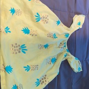 Toddler girls yellow tank top
